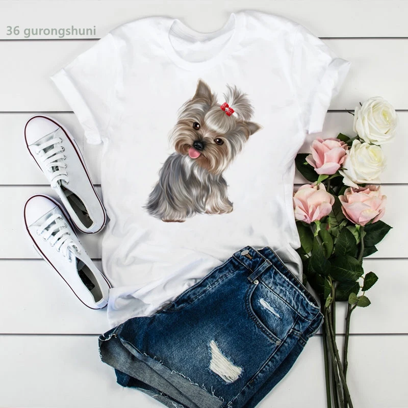 Women'S Shirt Adorable Cartoon Pug Do Summer Korean Style Print T Shirt Femme Harajuku Kawaii Women Tshirt Personalized 90s Tops