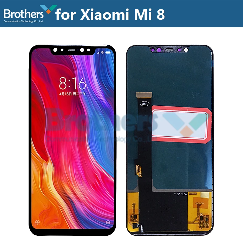 LCD Display for Xiaomi Mi 8 Mi8 LCD Screen for Xiaomi Mi 8 Touch Screen Digitizer LCD Assembly 6.21\'\' TFT Screen Tested AAA Work