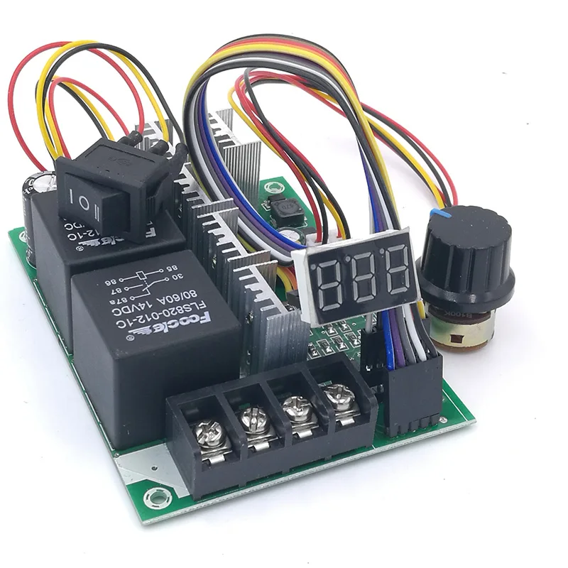 

New PWM Speed Controller DC Motor Digital Display 0~100% Adjustable Drive Module Input MAX60A 12V 24V