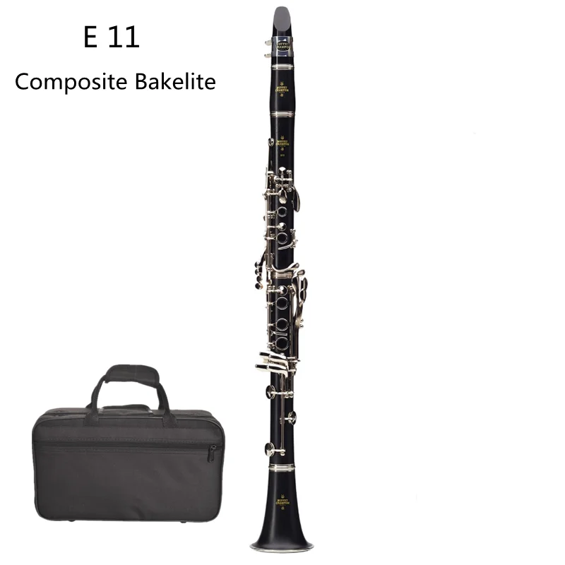 Buffet Bb Clarinet 17 Keys B Flat Musical Instruments High Quality Bakelite Tube silver Plated Clarinet