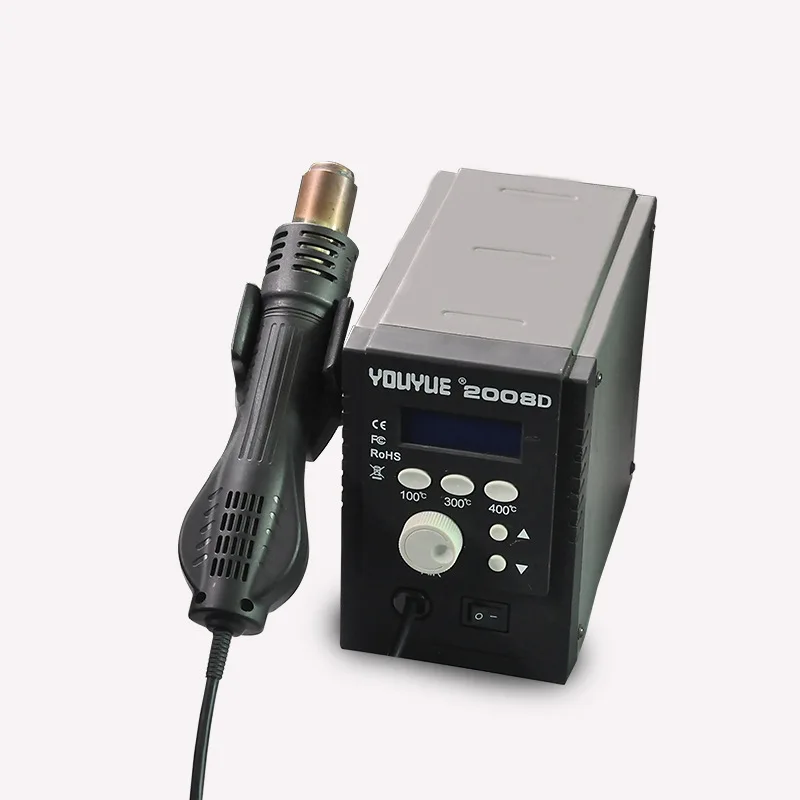 YOUYUE 2008D Hot air welding table intelligent digital display hot air gun temperature storage hot air gun