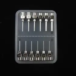 12 Pack - 1/2inch Stainless Steel Fluid Liquid Dispensing Tips Assortment Kit (12G,13G,16G,17G,18G,19G,20G,21G,22G,24G,25G,26G)