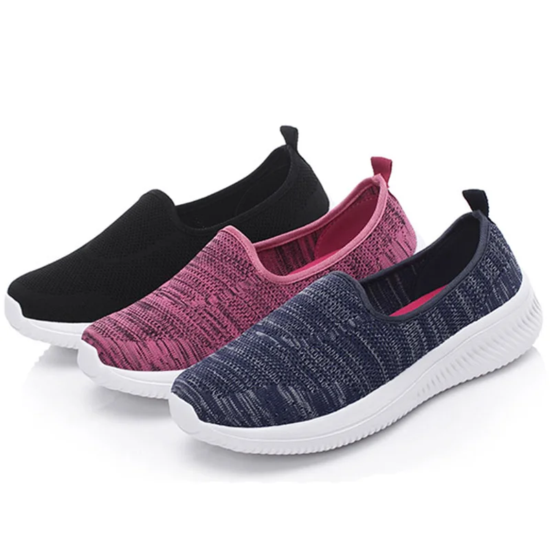 STRONGSHEN scarpe Casual da donna scarpe da ginnastica con calzino in rete leggera da donna Slip On scarpe basse mocassini da donna calzature da