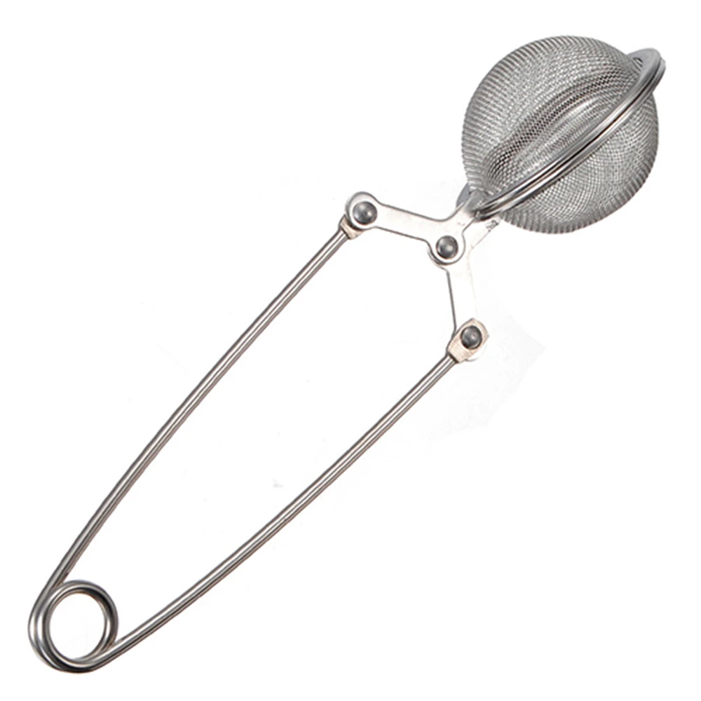 2021 Stainless Steel Spoon Tea Filter Leaves Herb Mesh Ball Infuser kettle Pots Cup Coffee Filter Squeeze Strainer