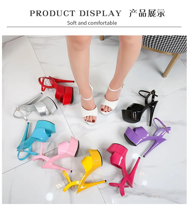 DHgate Sandalias De Plataforma Luminosa De Los Zapatos Iluminados: Zapatos Para Adultos Que Se Iluminan, Tacon Transparent De 13 Cm De Tacón De Alto Tacón Para Mujer | Comodidad Flexible