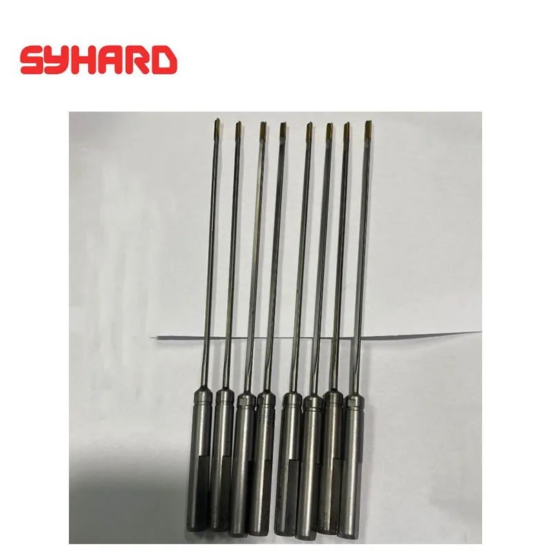 

Gun Drill Bit Solid Carbide Deep Hole Machine Drilling Bit Gun Drill D1/1.5/2/3.5/3mm Length 120/150/180mm