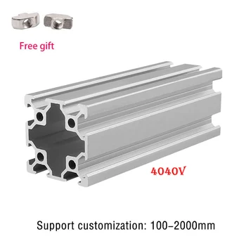 CNC 3D printer 2pcs aluminum profile 4040 V-slot extrusion frame for laser engraving machine camera slider furniture 100-1200mm