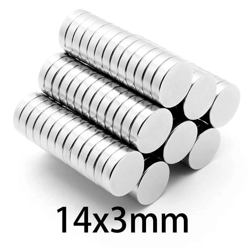 5-100pcs 14x3mm Round sheet Magnets N35 Neodymium rare earth magnetic micro NdFeB super Strong circle Powerful Magnet  14*3mm