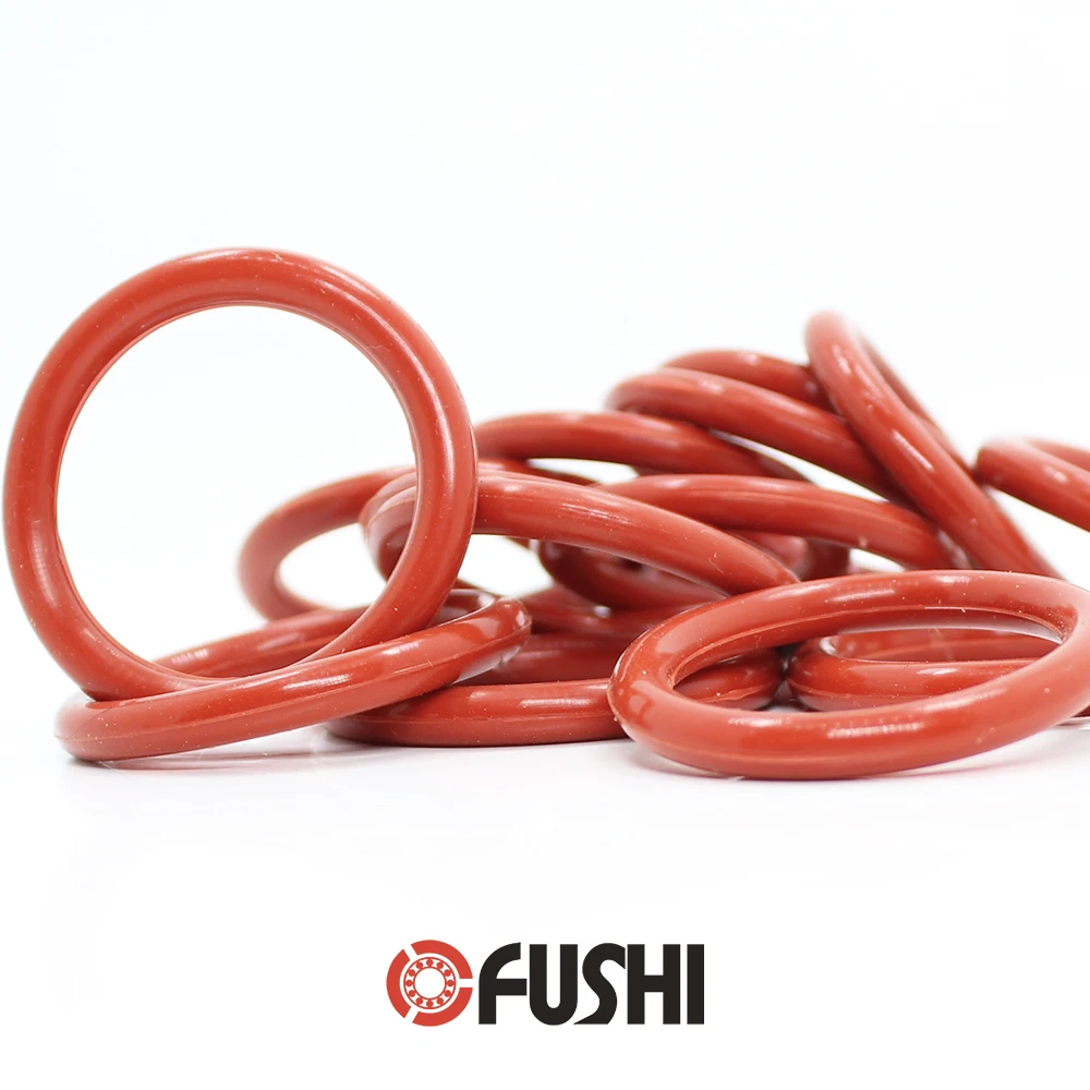 CS3.5mm Silicone O RING OD 42/43/44/45/46/47/48/49x3.5mm 50PCS O-Ring VMQ Gasket seal Thickness 3.5mm ORing White Red Rubber