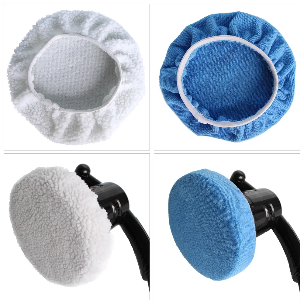 New Size 5-6 inch Polishing Bonnet Buffer Pad Microfiber Bonnet Car Polisher Pad Cover for Car Paint Care