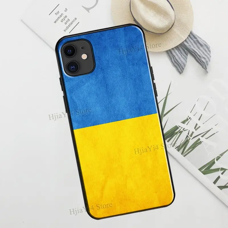 Ukraine Flag Coat of Arms TPU Case For iPhone 12 13 Pro Max mini X XR XS Max 6S 7 8 Plus SE 2020 11 14 Pro Max Cover