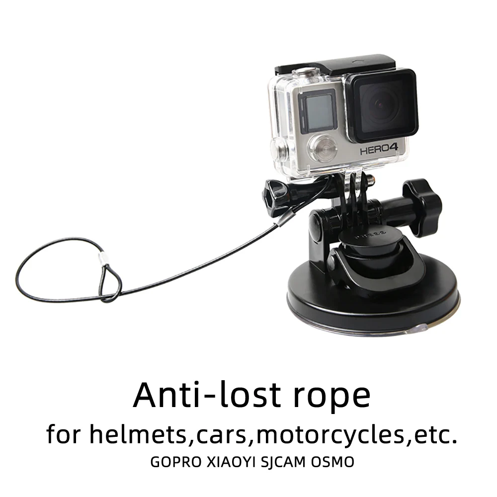 Anti-lost Safety Rope for Gopro Hero 10/9/8/7/6/5/4/3+ Insurance Buckle for Go Pro Sjcam Sj4000 Xiaomi Action Camera Accessories