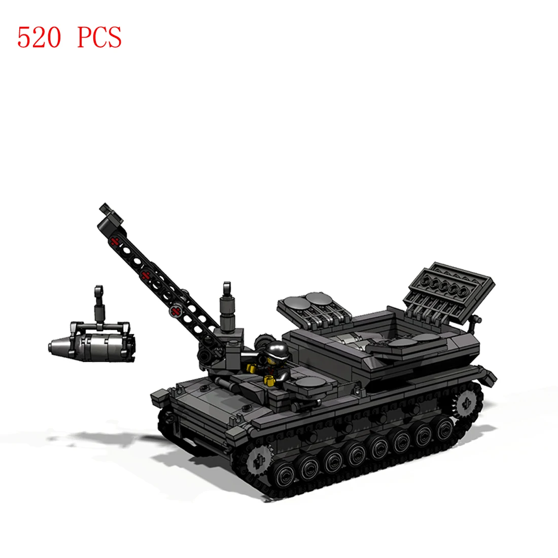 hot military WWII technical German Army equipment Supply vehicle No. 4 tank weapons war Building Blocks model bricks toys gift