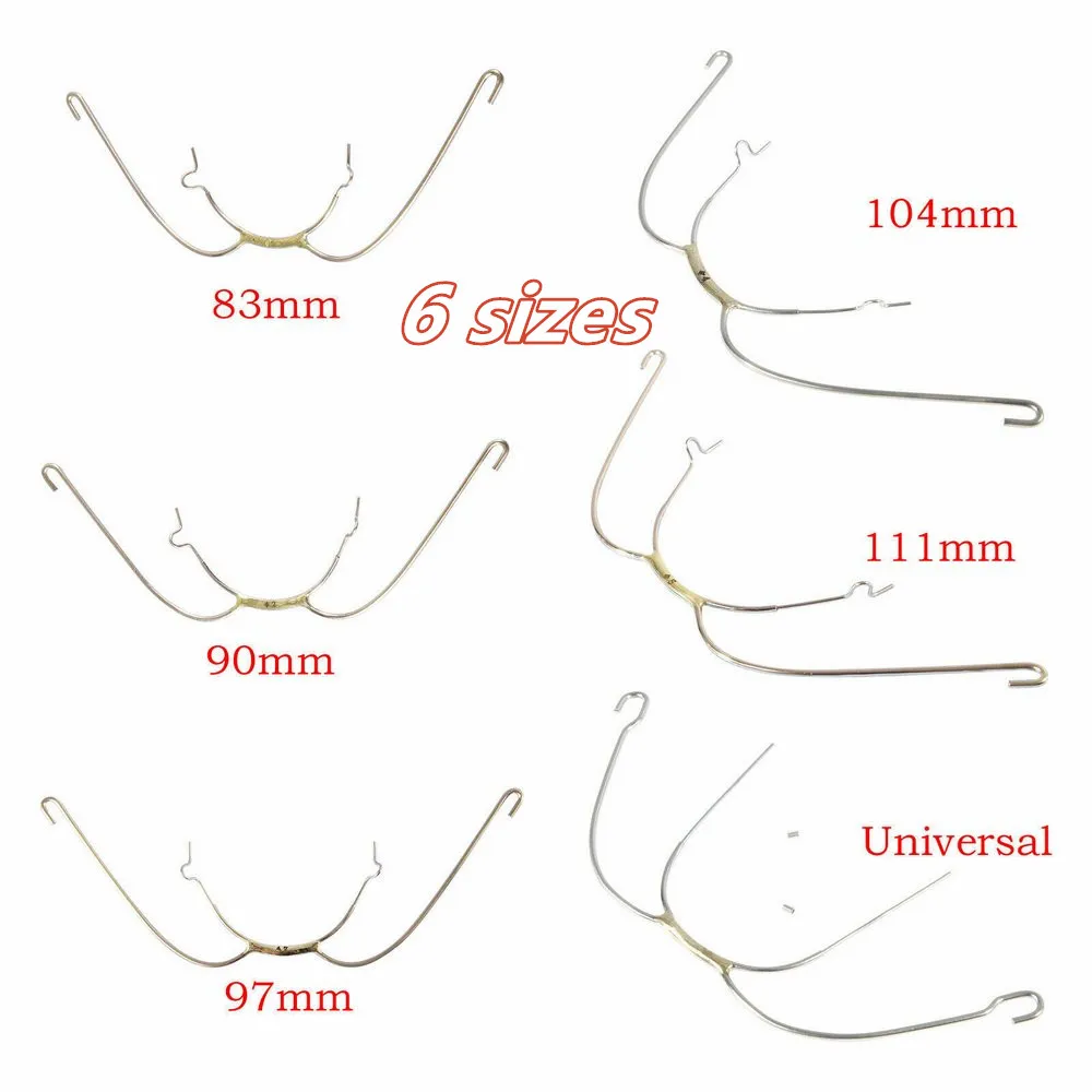 6 Sizes Dental Orthodontic Extraoral Face Universal Bow with Cuspid model Hooks