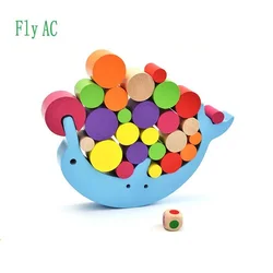 Fly AC Toy - Dolphin balance blocks Board Game Funny Family Party Game for Ages 3 and Up