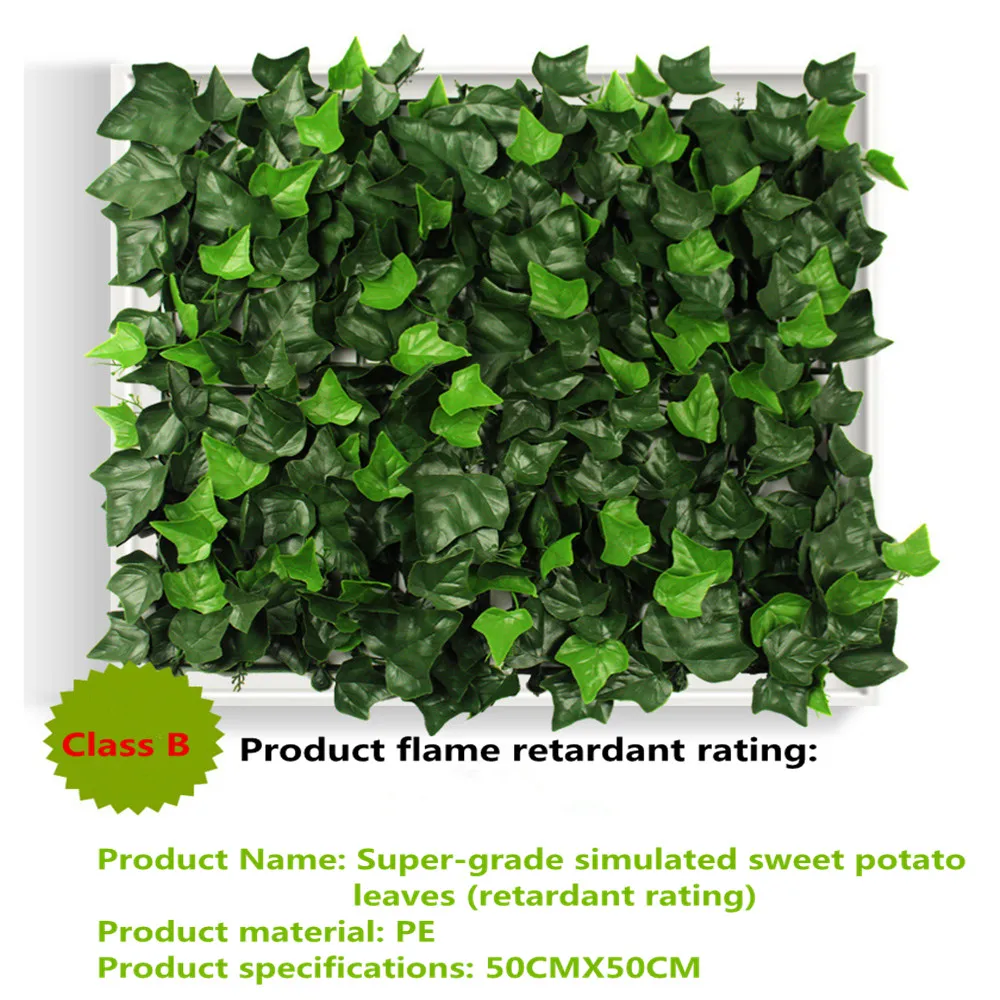 

Eco-friendly Artificial Hedge Leaves Plants Fake Ivy Wall 20"X20" Plastic vertical garden UV Proof Privacy Backyards Garden deco