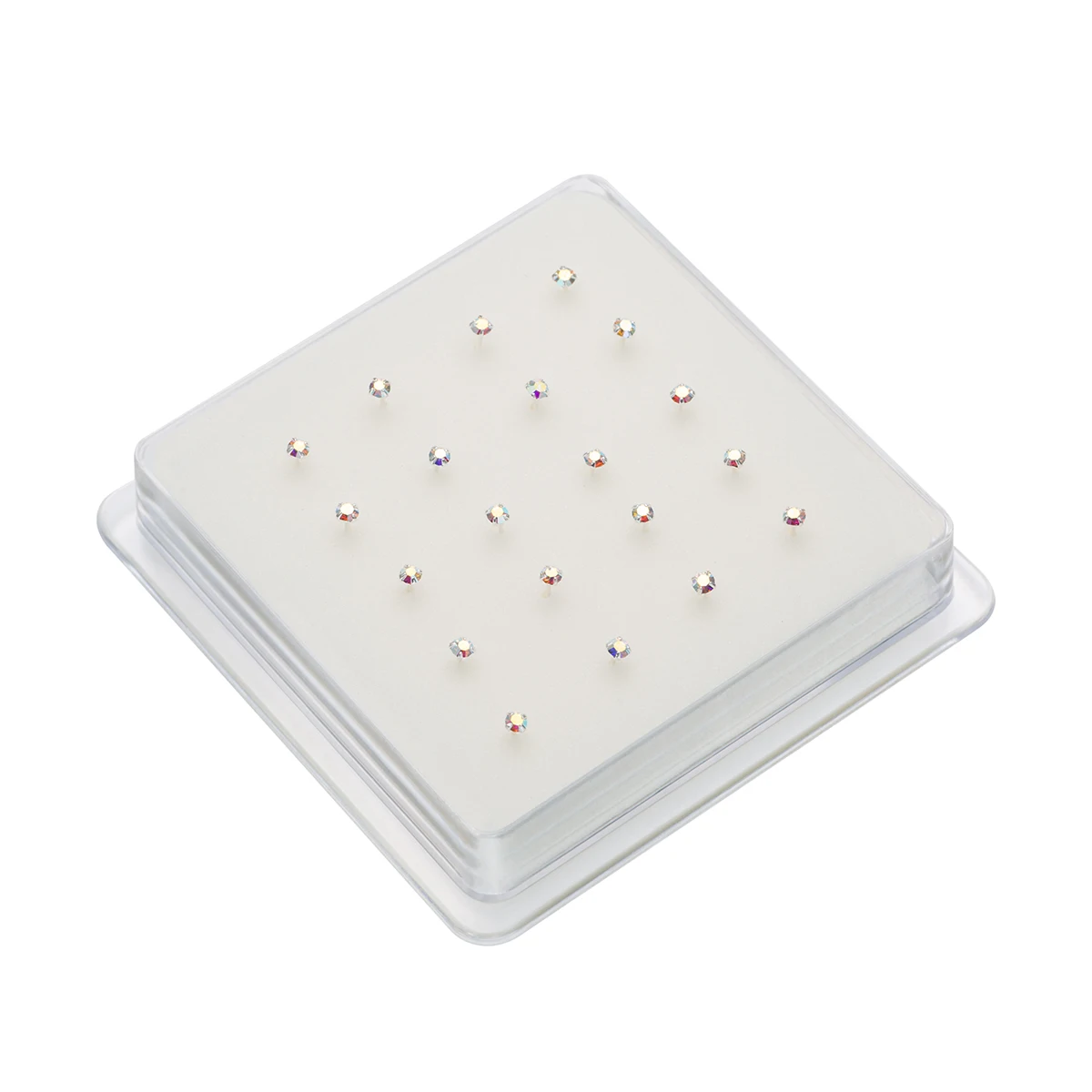 925 Sterling Silver AB Stone Nose Studs Nose Pin Piercing Jewelry Pircing Nariz Plata Joyería Corporal Percing Nez