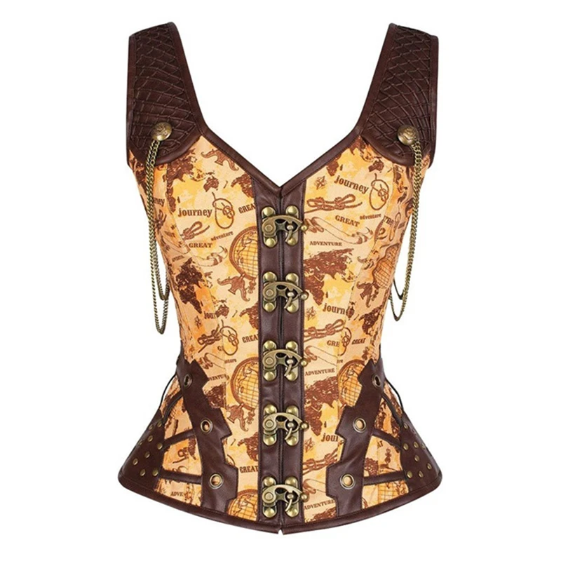 

Straps Overbust Corset Top Underbust Posture Corrector Body Shapewear Women Vest Steampunk Gothic Sexy Corselet