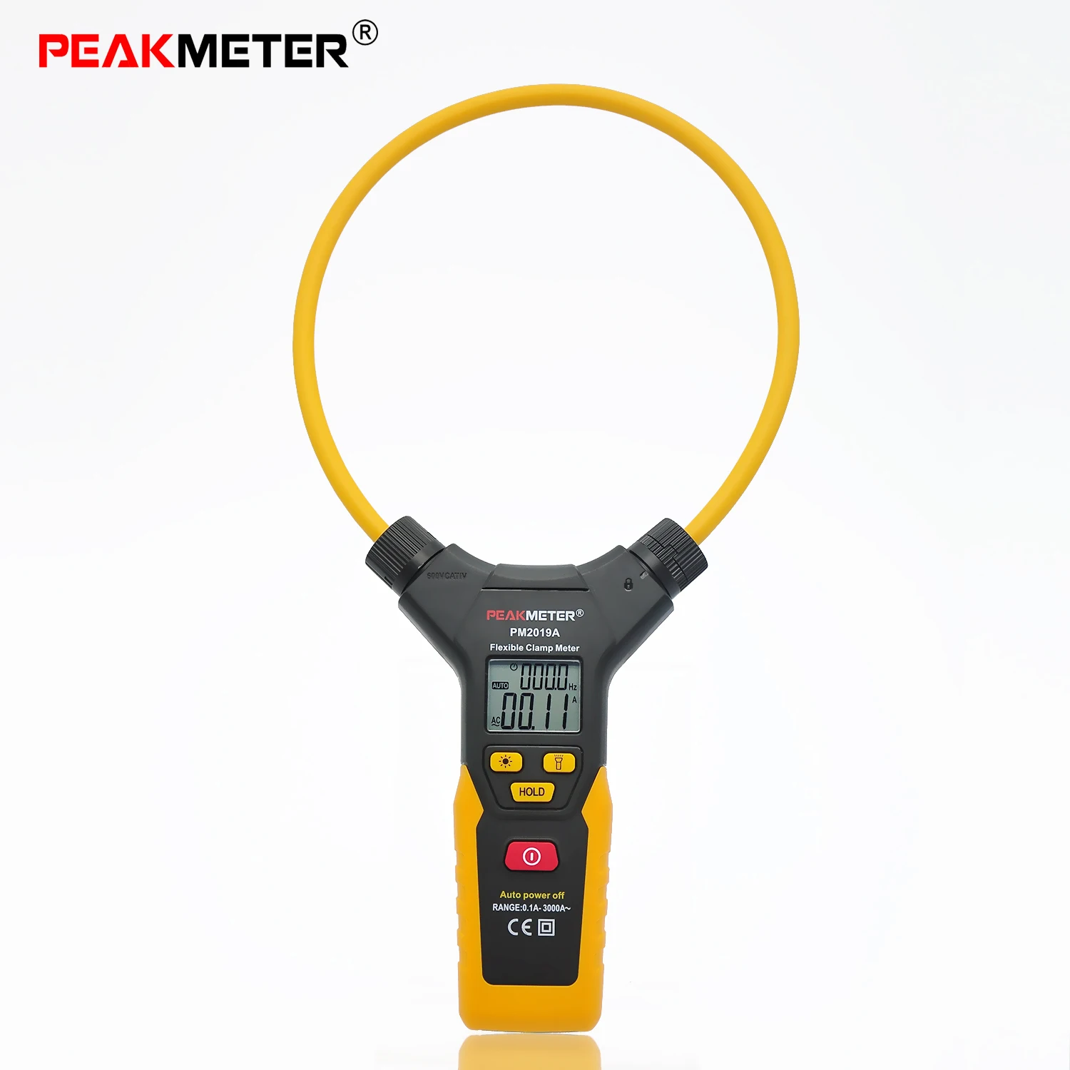 PEAKMETER PM2019A Digital Flexible Clamp Meter Handheld Flexible Current clamp 3000A AC Current Multimeter 3000A 6000 counts