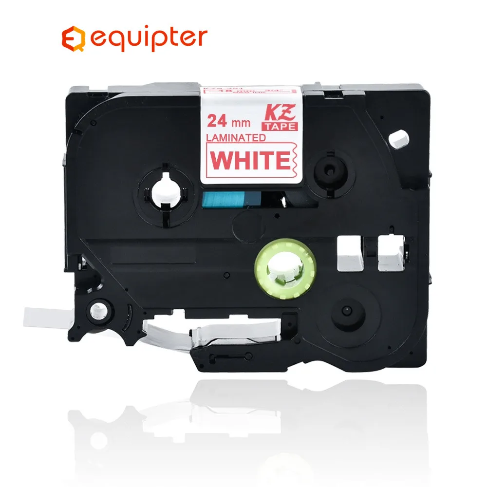 

24mm Tze252 Red on white Tz-252 Compatible for Brother P-touch Label Printers Laminated Tze Label Tape Tze-252 Tz252 tze252