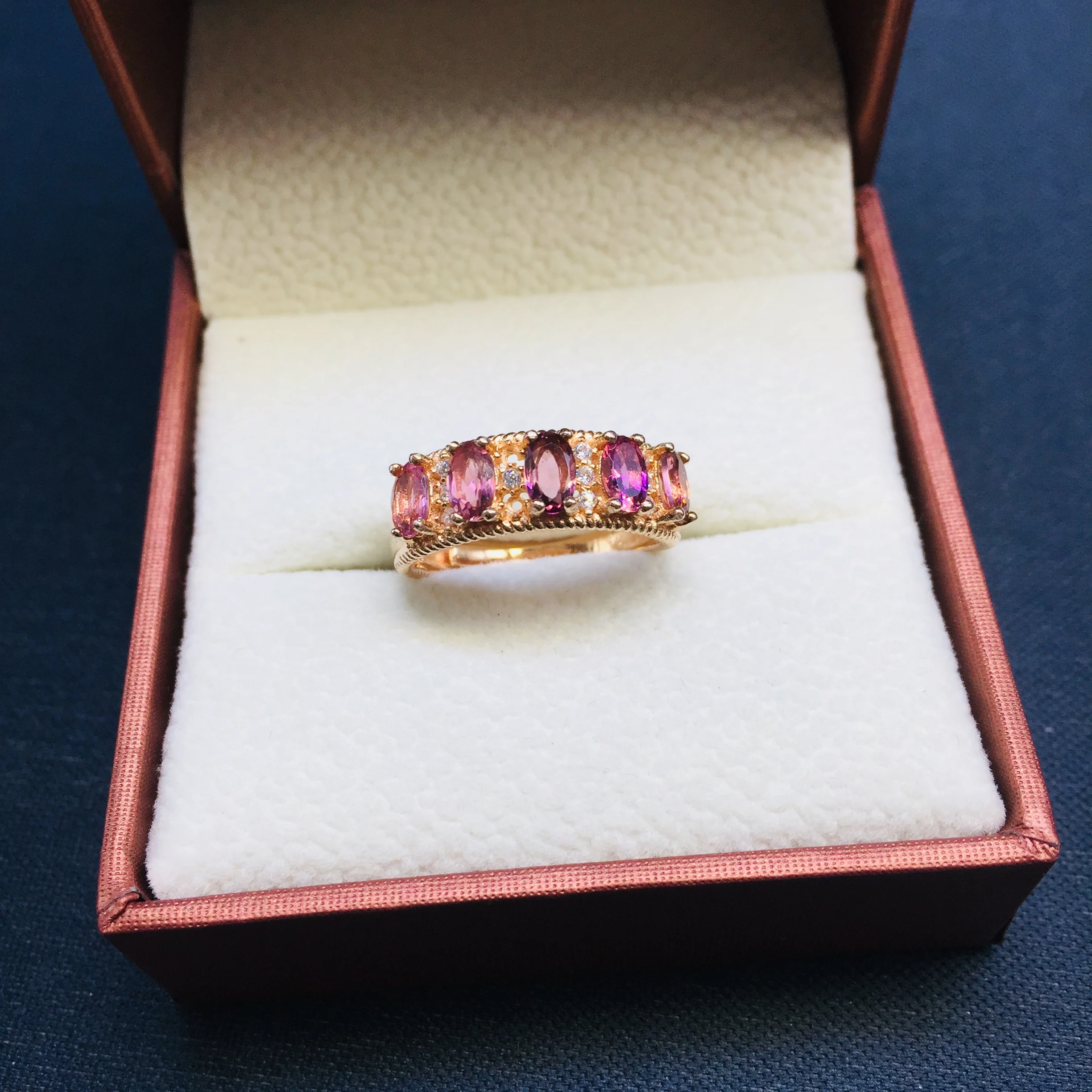 

925 Sterling Silver Tourmaline Rings fashion gift for women jewelry rings fine jewelry wholesale j030501agx