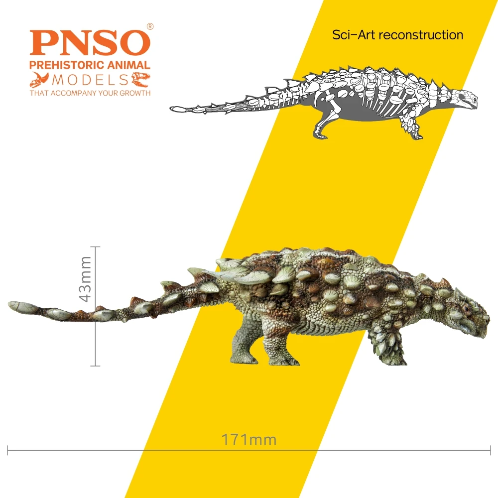 PNSO Prehistoric Dinosaur Models:37 Bart The Pinacosaurus