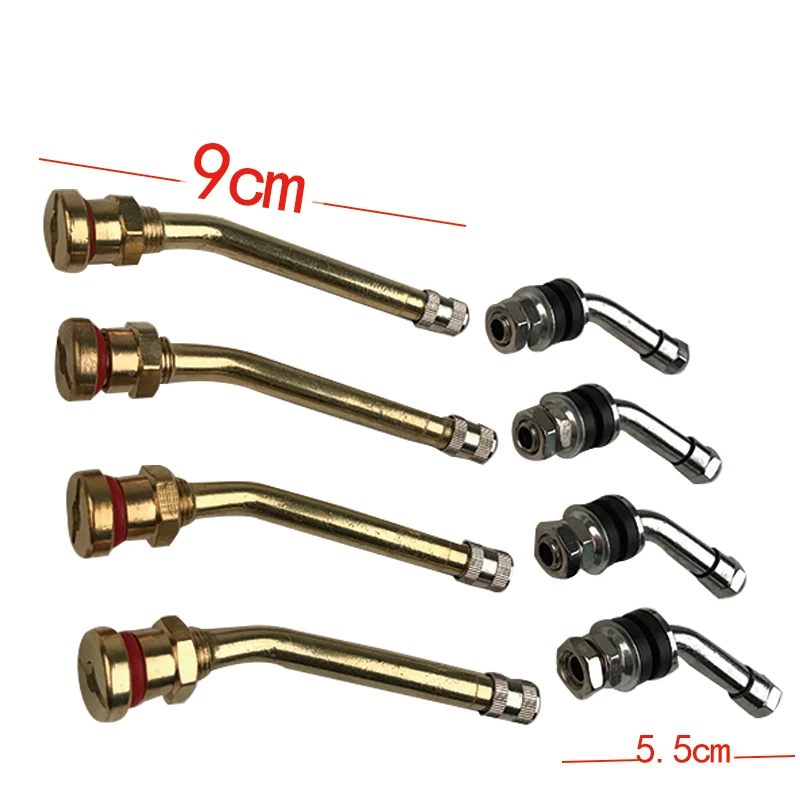 

4PCS Tire Valve Stems 135 degree Extension Adaptor Truck Wheel Extender Metal Chrome Aluminum Auto Motorcycles Car Truck Bike