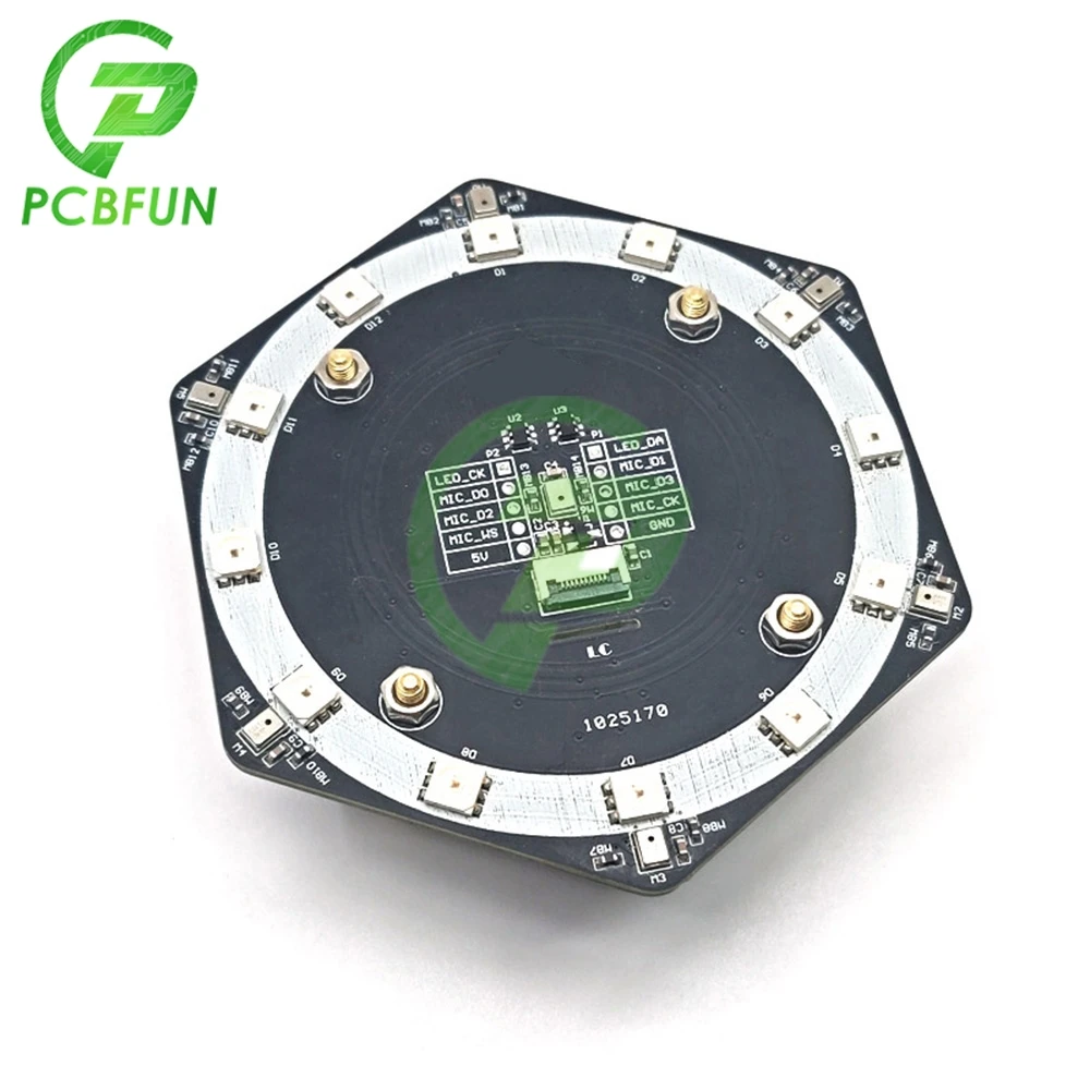 6+1 MSM261S4030HOR I2S Microphone Speech Recognition Array Module K210 Board LED Display for Voice Recognition Capture 140DB SPL