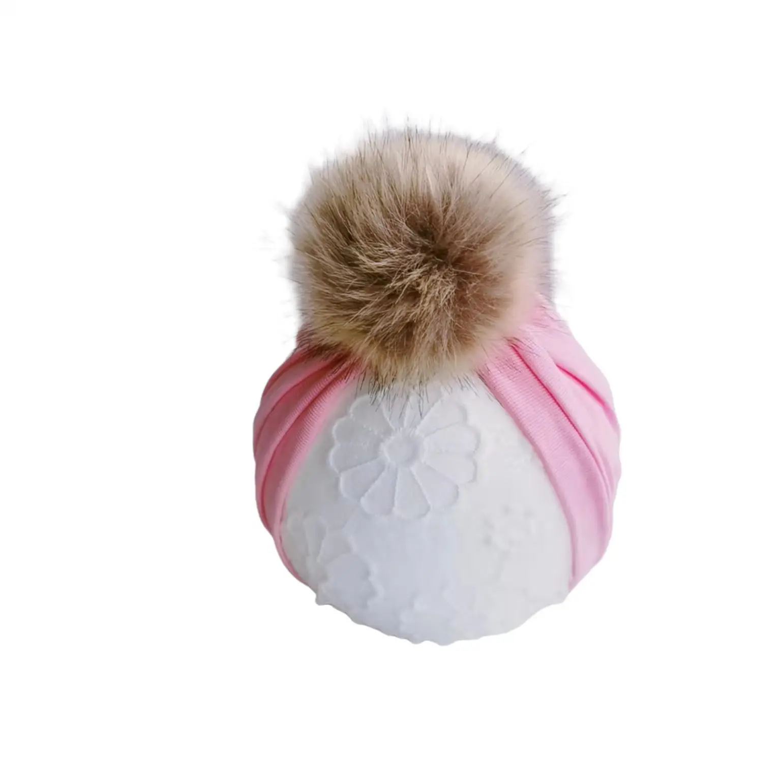 Lovely Shiny pompom Baby Hat Cute Solid Color Baby Girls Boys Hat Turban Soft Newborn Infant Cap Headband Head Wraps Christmas