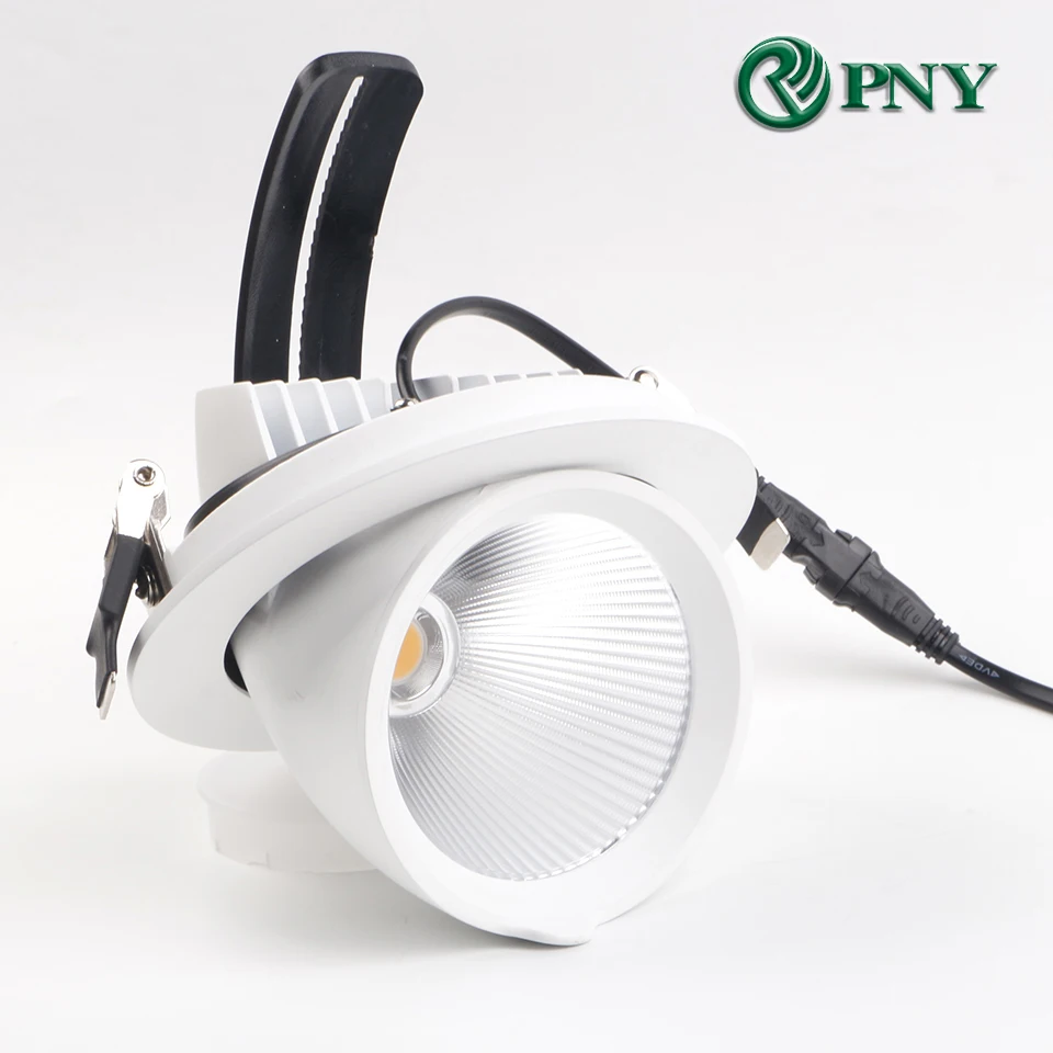 LED Spot Lights Recessed Spotlight 12W 20W 30W 40W Ceiling Embedded Fixtures Folding Elephant Trunk Light Commercial Lighting