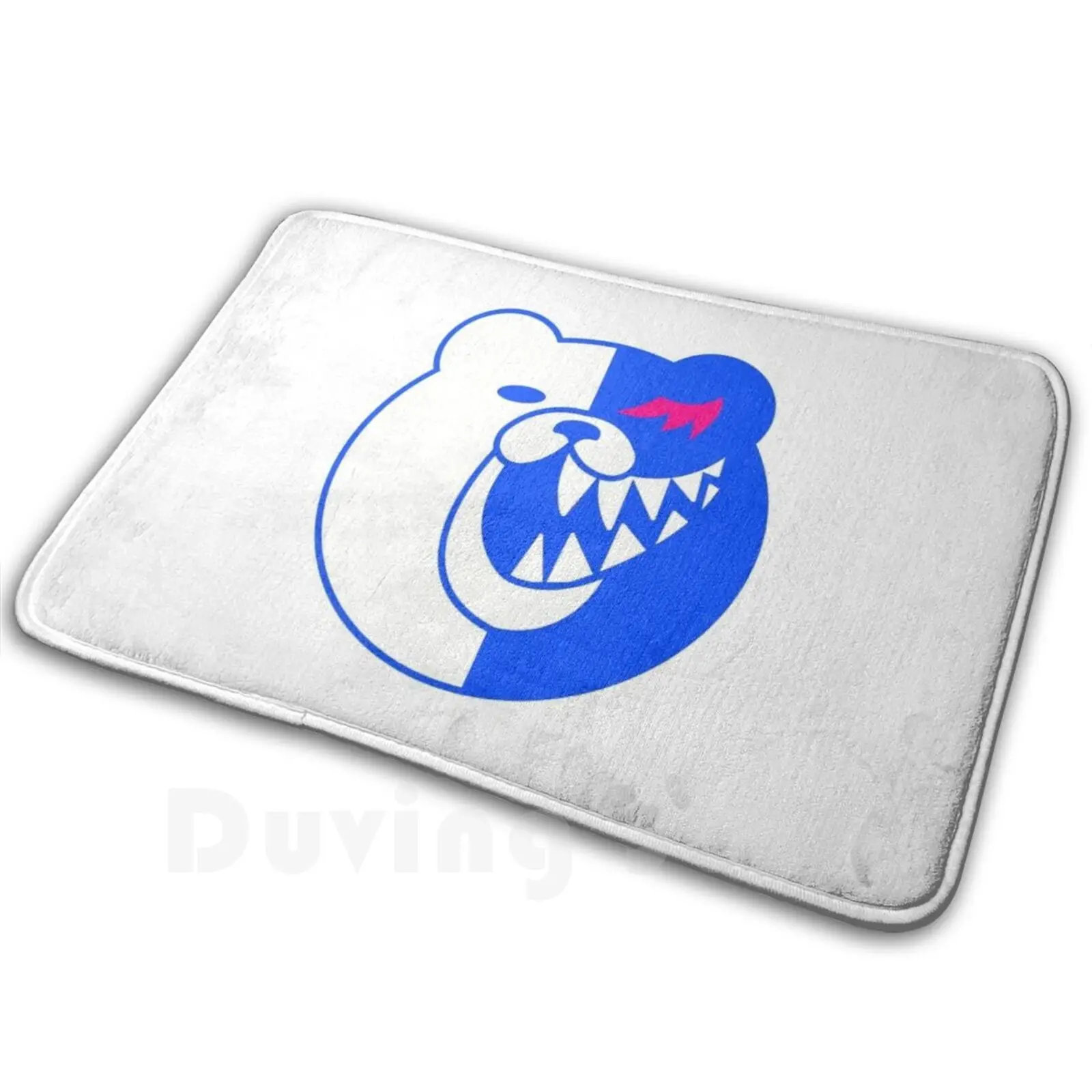 Monokuma Laugh Carpet Mat Rug Cushion Soft Non-Slip Monokuma Danganronpa Bear Scary Anime Cute Laughing Creepy Monobear