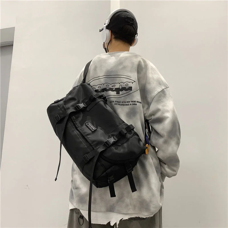 Harajuku Techwear Canvas Bag Gothic Crossbody Bags For Women Handbag Purses And Handbags Bolsas Feminina Shoulder Bag Female