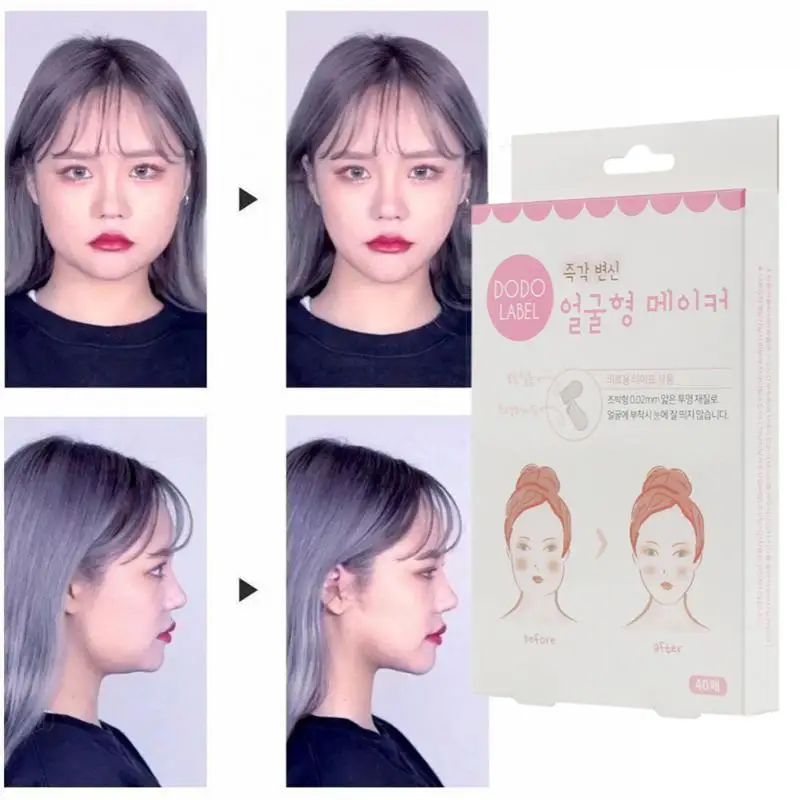 40Pcs/Bag Invisible Thin Face Stickers Facial Line Wrinkle Sagging Skin V-Shape Face Lift Beauty Face Lift Tools