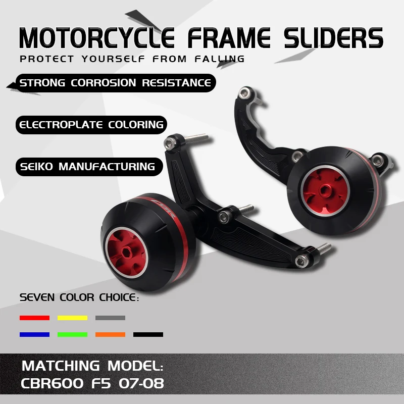 

Frame Slider Protector Guard Crash Pads For CBR 600 RR CBR600RR CBR 600RR F5 2007 2008 Engine Protection Sliders