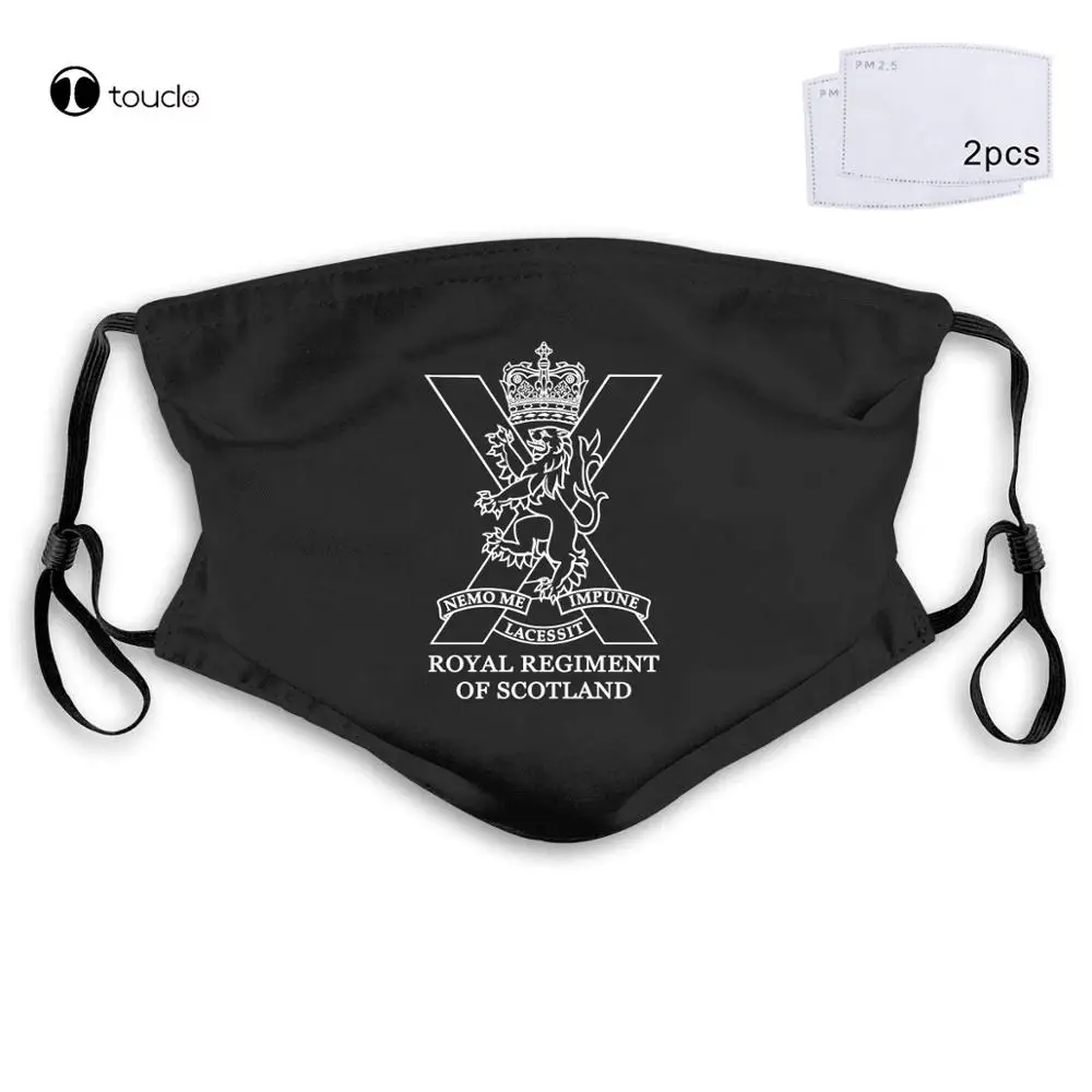 

New The Royal Regiment of Scotland Scotish British Army Special Force Face Mask Filter Pocket Cloth Reusable Washable