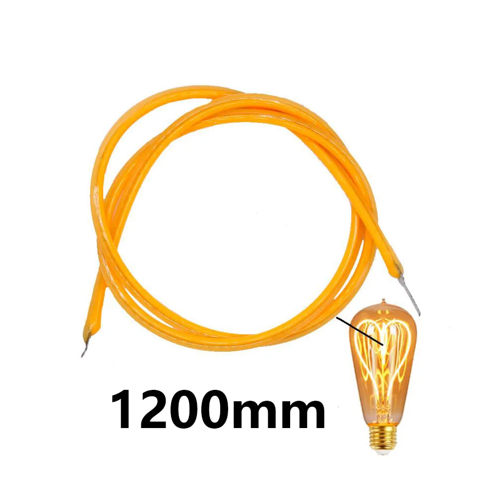 Imagem -03 - Led Cob Filamento Flexível Quente Retro Edison Bulbo Peças da Lâmpada Diodos Acessórios de Luz Faça Você Mesmo Dc22v 1200 mm Comprimento 2200k 1pc