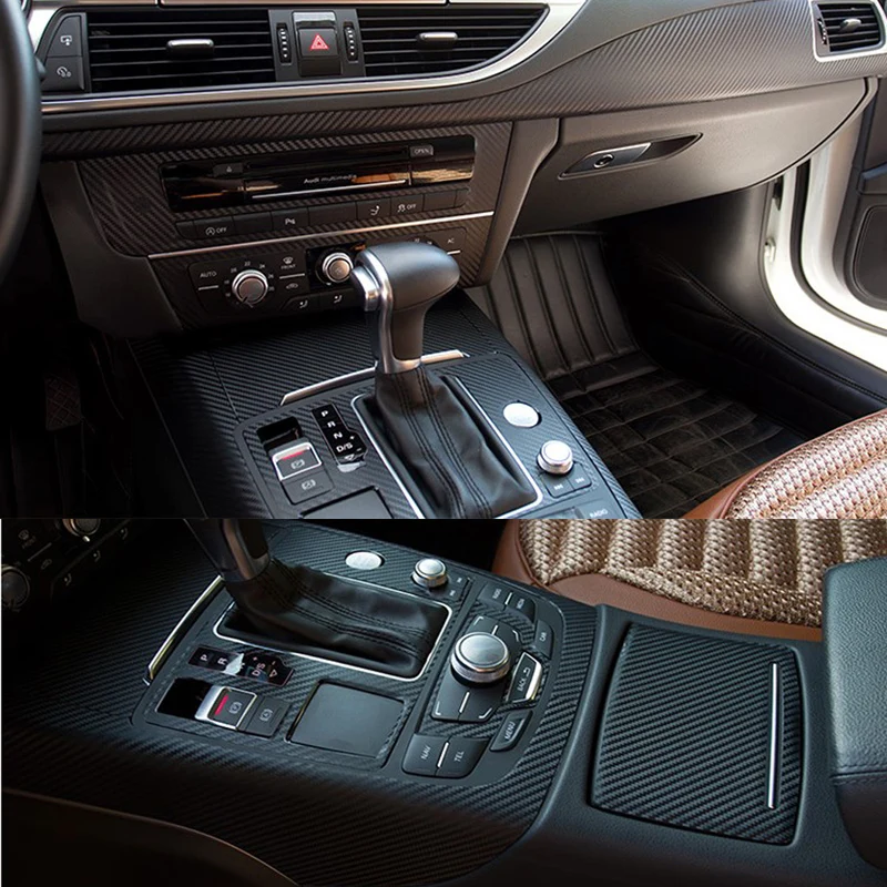 

Car-Styling 3D/5D Carbon Fiber Car Interior Center Console Color Change Molding Sticker Decals For Audi A7 2011-2018