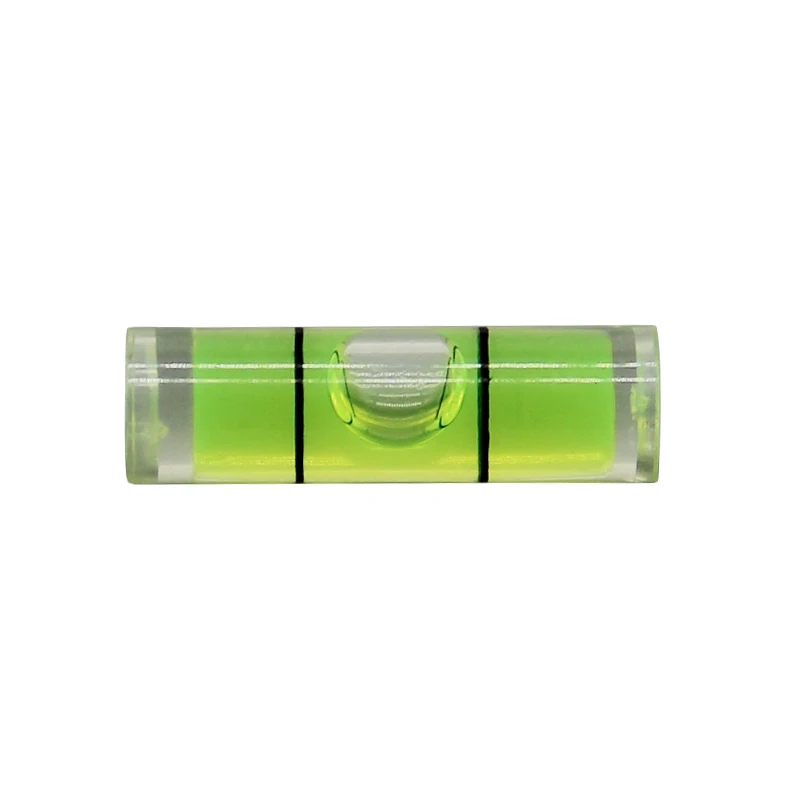 100pcs 6 * 20mm Acrylic Level Small High-precision Bubble Level Round Level Vial