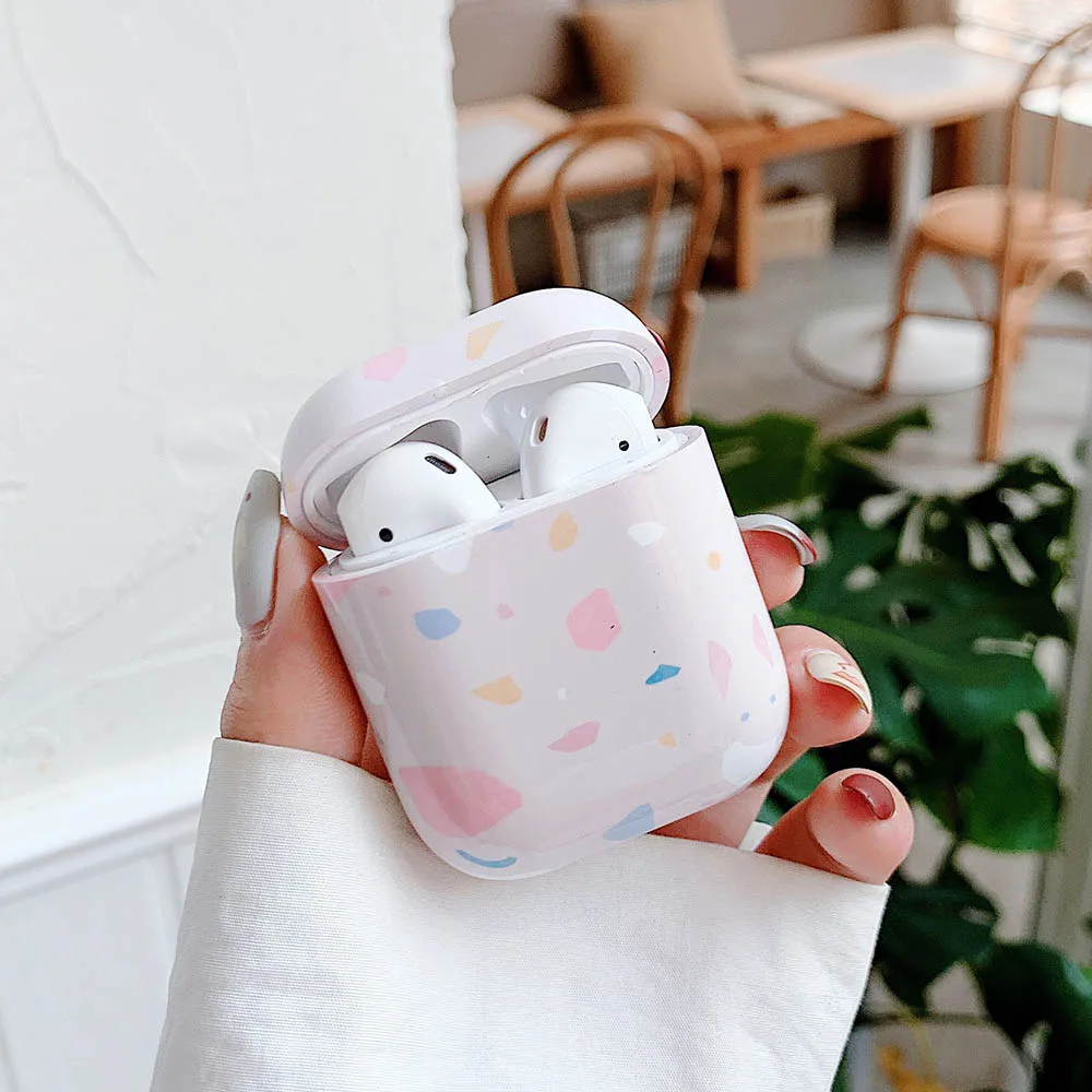 Чехол для наушников AirPods 2 1 Pro 2, жесткий ПК Dot Flower, Bluetooth, чехлы для беспроводной зарядки, аксессуары для Air Pods 3 funda