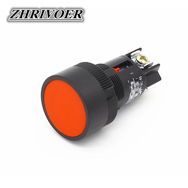 1Pcs 22Mm Momentary Push ปุ่มสวิทช์สีแดงสีเขียวสีฟ้าสีเหลืองสีดำสีขาวไม่มี XB2-EA142 XB2-EA131