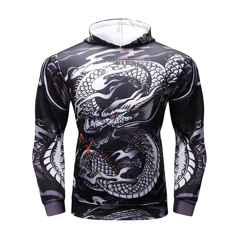 Men Running Hooded Jacket Training Fitness Sweatshirt Long Sleeve Gym Sport Coat Bodybuilding Workout Jogging Basketball Hoodies