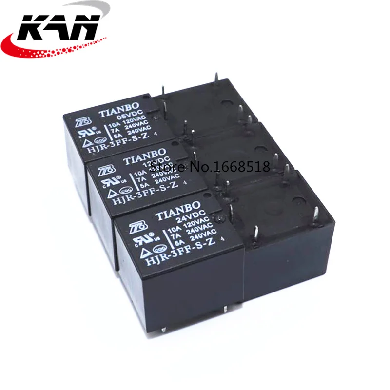 Relay 10PCS HJR-3FF-S-Z 5VDC 12VDC 24VDC DC5V DC12V DC24V 10A T73 NEW ORIGINAL