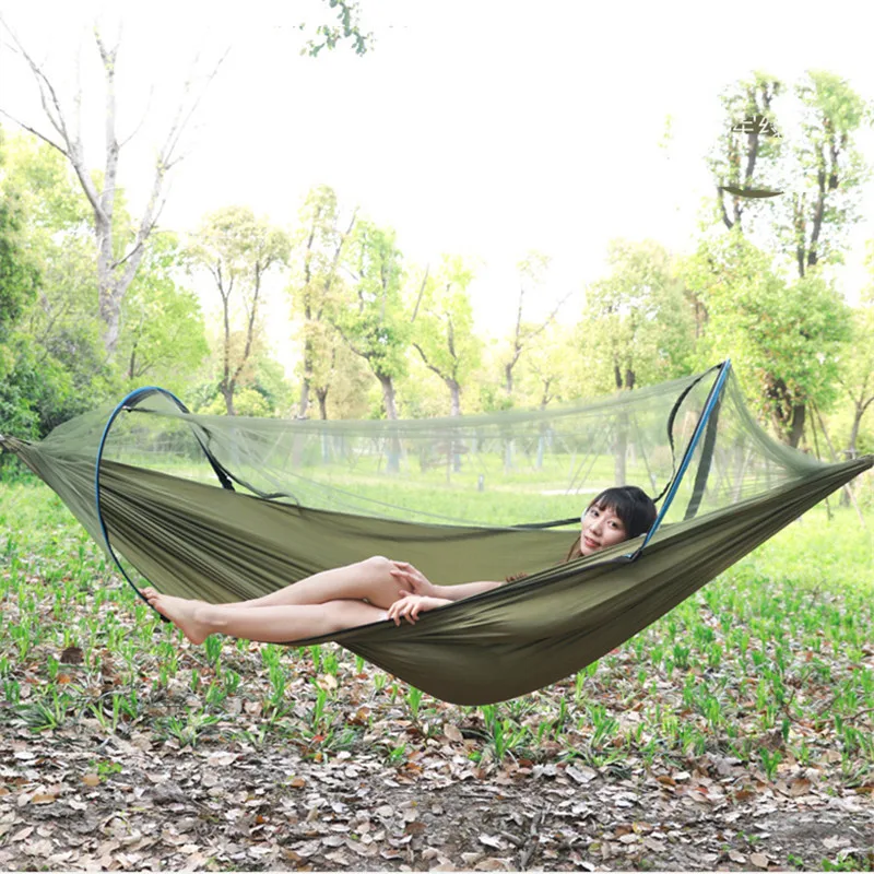 

Detachable Mosquito Net Hammock Outdoor Camping Swing Dew Proof Single Double Indoor Dormitory Bedroom Household Adult Children