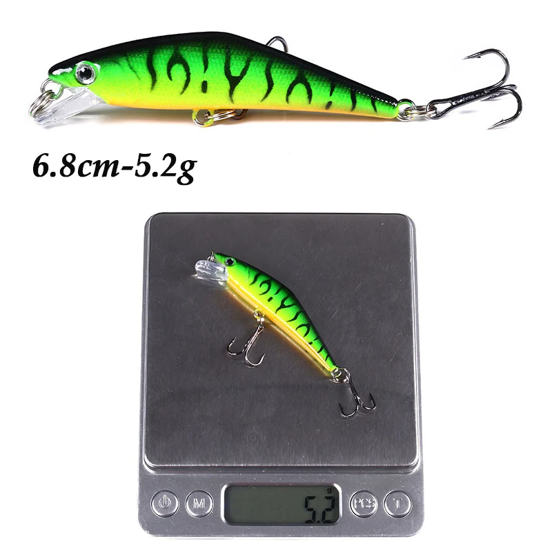WESTBASS 1PX Micro Minnow Lure 68mm-5.2g Sinking Fishing Bait Shore Casting Wobbler Artificial Hard Swimbait Bass Jerkbait Pesca