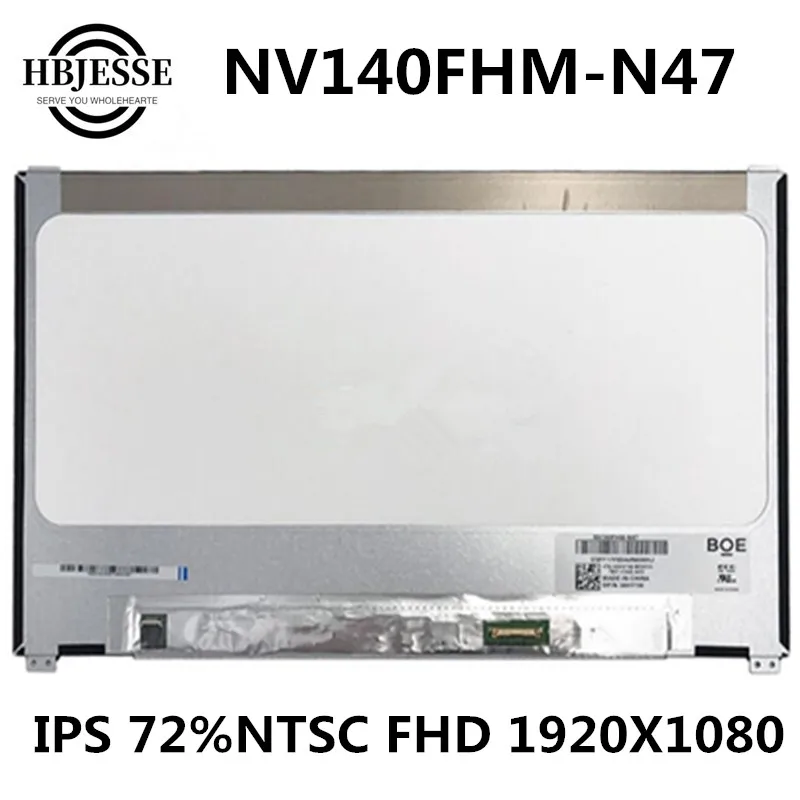 Original HD NT140WHM-N42 FHD NV140FHM-N47 Laptop LCD screen 1920*1080 or 1366X768 EDP 30pins for dell Latitude 7480 7490 7468