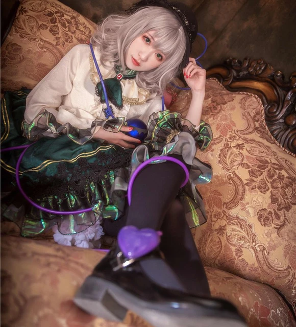 Cos-マートゲーム東方project古明地こいしコスプレ衣装かわいいフォーマルスカート活動パーティのロールプレイ服カスタムメイク任意 -  AliExpress