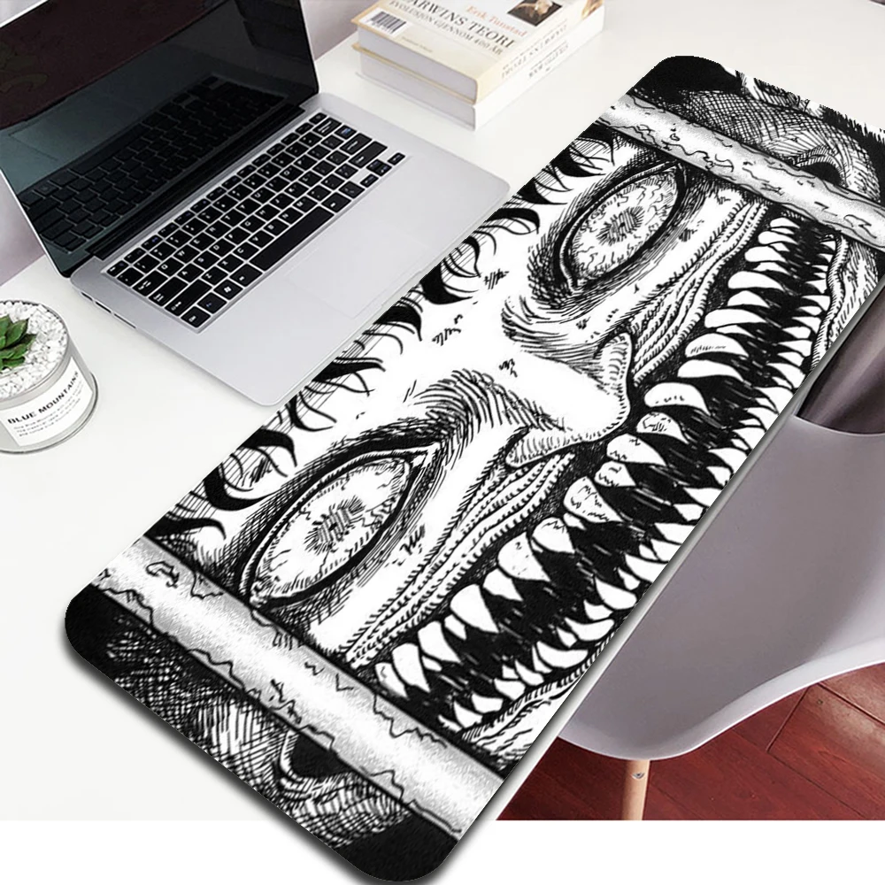 Junji Ito Laptop Chơi Game Chuột Mousepad Để Bàn Lớn Miếng Lót Chuột Bàn Phím Thảm Anime Miếng Lót Chuột Xxl Miếng Lót Chuột 40X90 mausepad