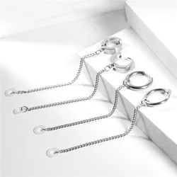 2Pcs Stainless Steel Anti-Lost Earphone Accessories Unisex Punk Earrings For Airpods Pro 1/2 For Airpods Case Earring Jewerly