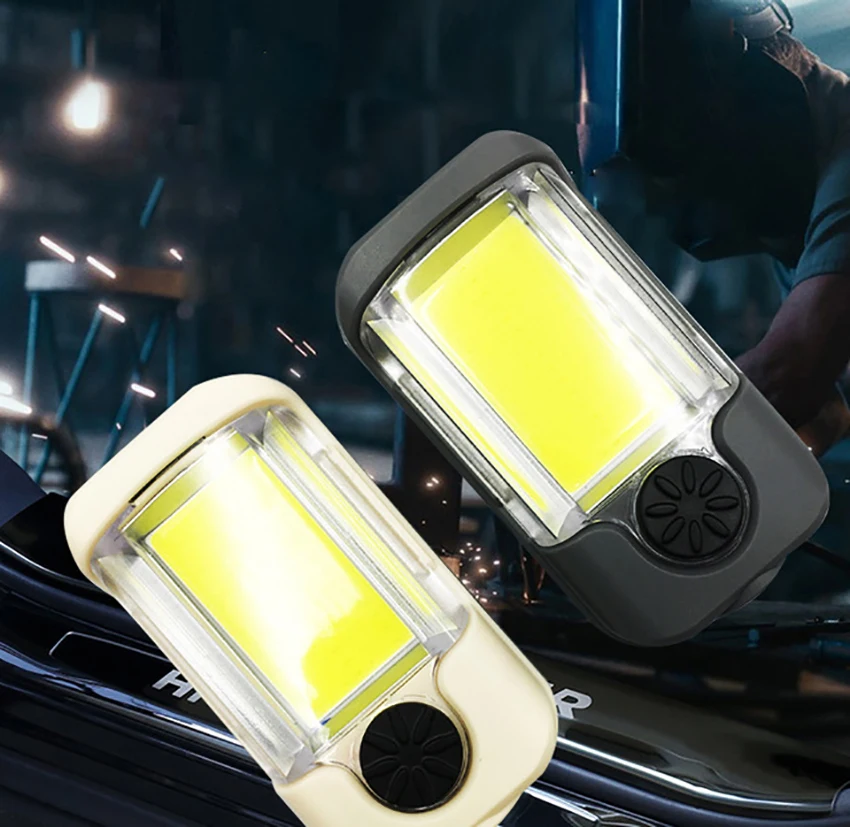 ไฟทำงานแม่เหล็กไฟฉุกเฉินไฟ LED สำหรับตั้งแคมป์กลางแจ้งแบบพกพาโหมดไฟ4โหมดความสว่าง1000ลูเมน10วัตต์ไฟสำหรับไซต์งาน
