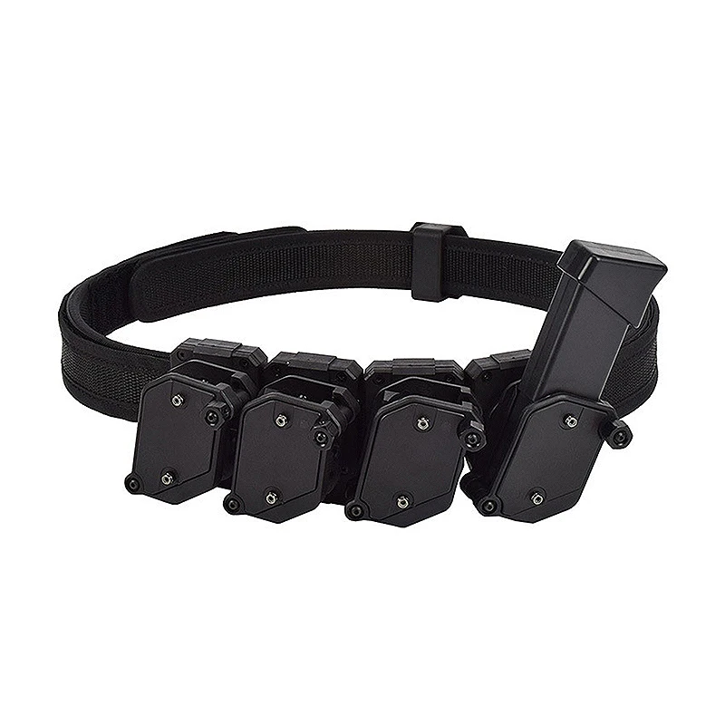 Cinturón táctico IPSC con bolsas de velocidad y funda magnética